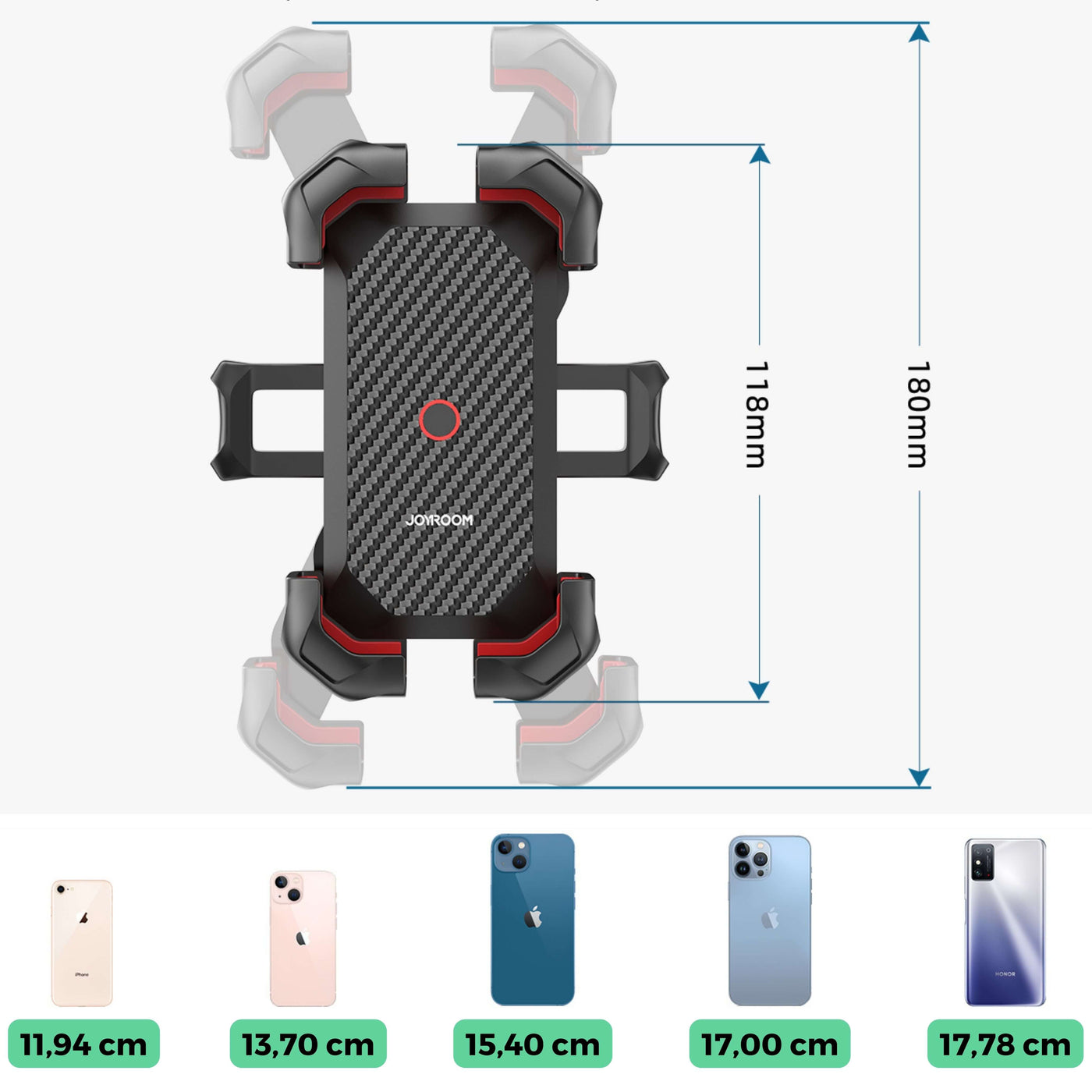 360° SmartBike Handyhalter (geeignet für alle Smartphones)