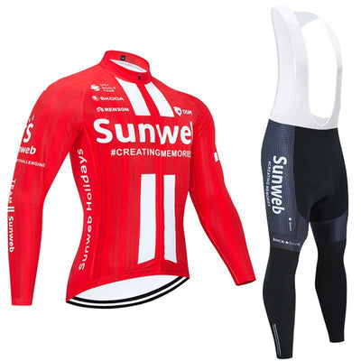 Teams - Professionelles Langarm-Radsport-Set