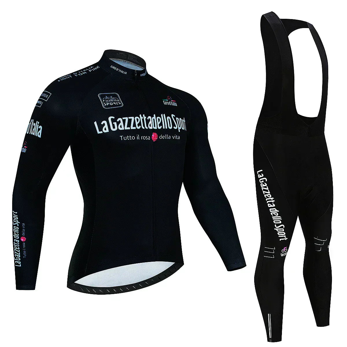 Giro d'Italia - Langarm-Radsportbekleidung Professionelles Set