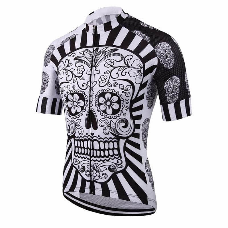 Dødsdagen Skelett Fahrradtrikot