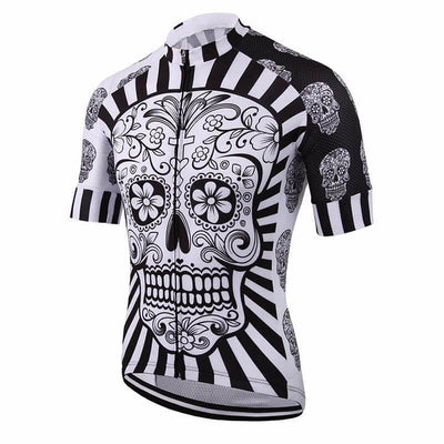 Dødsdagen Skelett Fahrradtrikot