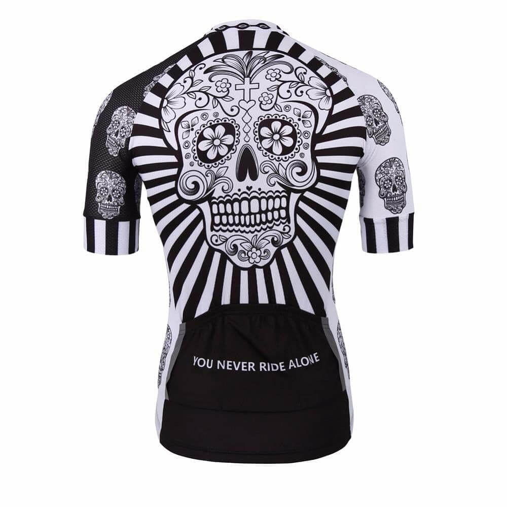 Dødsdagen Skelett Fahrradtrikot